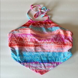 Red Camel bikini halter top swim size small NWOT